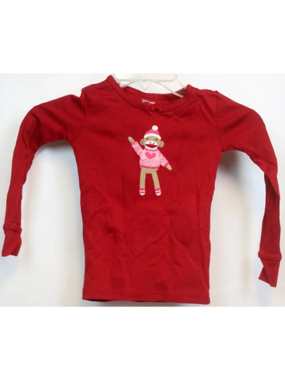 2014 Gymboree Holiday Family Sleepwear PJ Sock Monkey 2pc Girl sz 5 Fall Gymmies